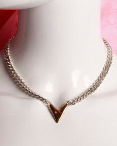 Large Brass Heart Necklace