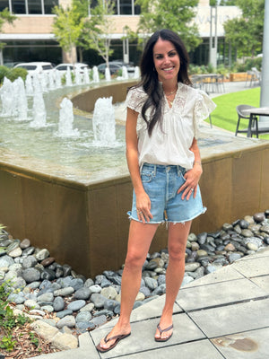 Jolie Flutter Sleeve Top