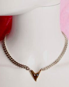 Large Brass Heart Necklace