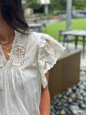 Jolie Flutter Sleeve Top
