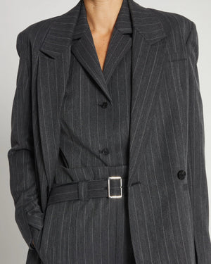 Oxford Pinstripe Blazer